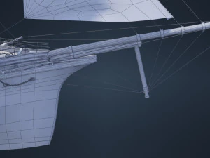 Old Ship 3D Model