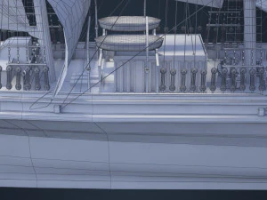 Old Ship 3D Model