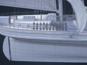 Old Ship 3D Model