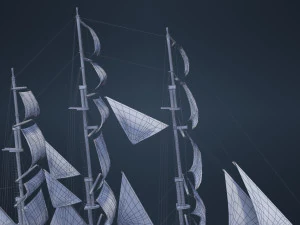 Old Ship 3D Model