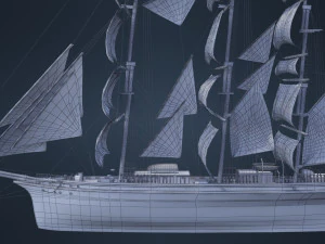 Old Ship 3D Model