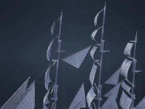 Old Ship 3D Model