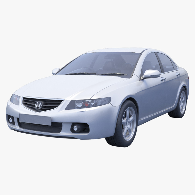 Honda Accord sedan 2003 3D Model .c4d .max .obj .3ds .fbx .stl .blend 