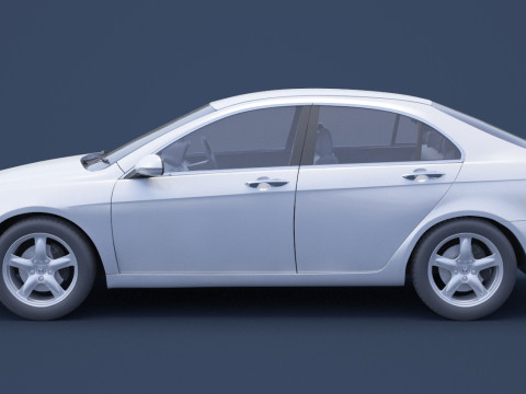 Honda Accord sedan 2003 3D Model