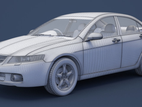 Honda Accord sedan 2003 3D Model