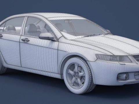 Honda Accord sedan 2003 3D Model