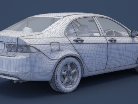 Honda Accord sedan 2003 3D Model