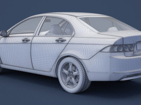 Honda Accord sedan 2003 3D Model