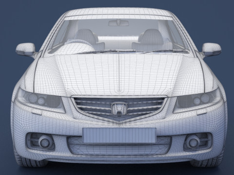 Honda Accord sedan 2003 3D Model
