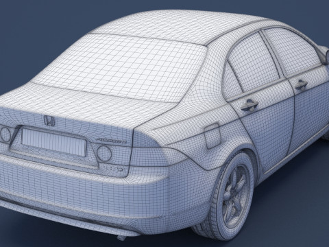 Honda Accord sedan 2003 3D Model