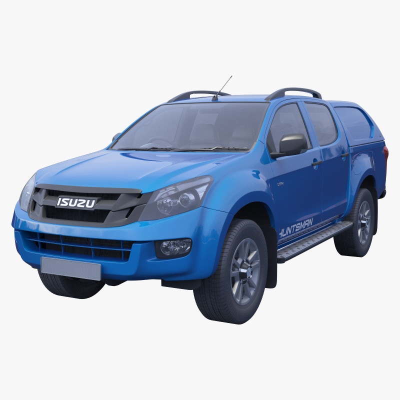 Isuzu D-Max Double Cab Huntsman 2014 3D Model .c4d .max .obj .3ds .fbx .stl .blend 