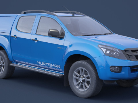 Isuzu D-Max Double Cab Huntsman 2014 3D Model