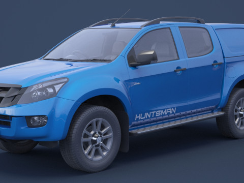 Isuzu D-Max Double Cab Huntsman 2014 3D Model