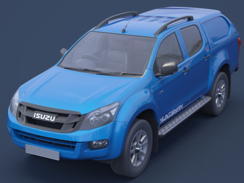 Isuzu D-Max Double Cab Huntsman 2014 3D Model