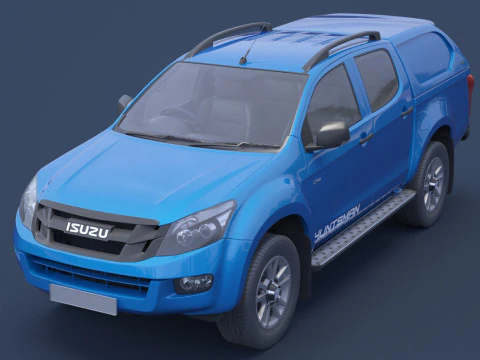 Isuzu D-Max Double Cab Huntsman 2014 3D Model