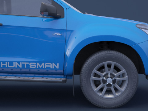 Isuzu D-Max Double Cab Huntsman 2014 3D Model