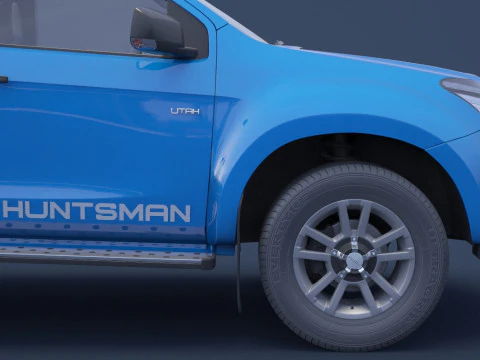 Isuzu D-Max Double Cab Huntsman 2014 3D Model