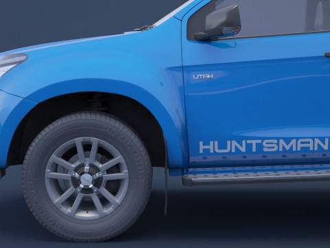 Isuzu D-Max Double Cab Huntsman 2014 3D Model