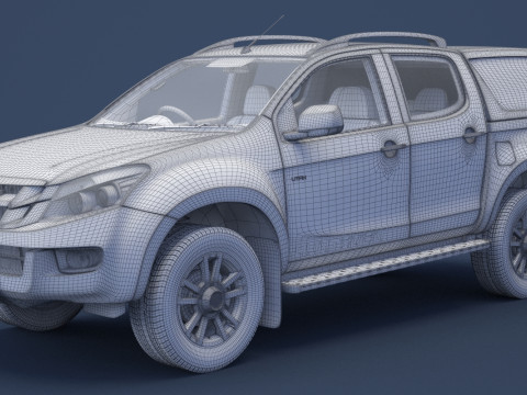 Isuzu D-Max Double Cab Huntsman 2014 3D Model