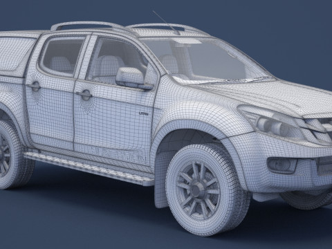 Isuzu D-Max Double Cab Huntsman 2014 3D Model