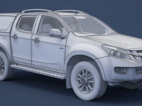 Isuzu D-Max Double Cab Huntsman 2014 3D Model
