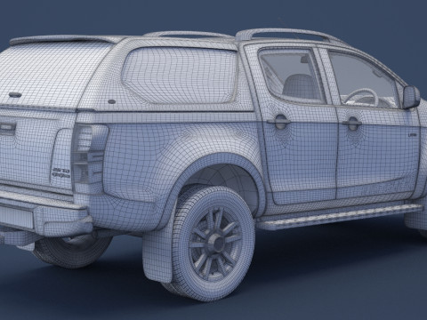 Isuzu D-Max Double Cab Huntsman 2014 3D Model