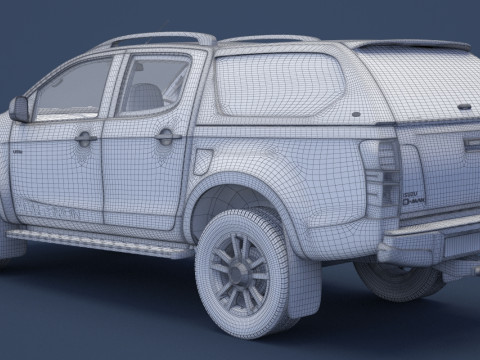 Isuzu D-Max Double Cab Huntsman 2014 3D Model