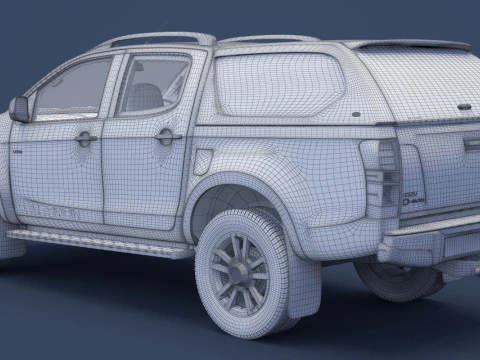 Isuzu D-Max Double Cab Huntsman 2014 3D Model