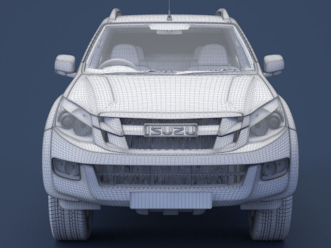 Isuzu D-Max Double Cab Huntsman 2014 3D Model
