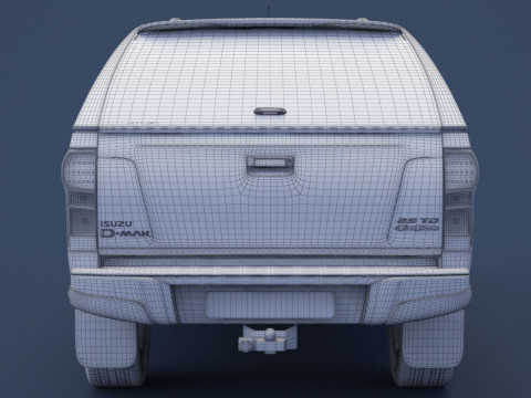 Isuzu D-Max Double Cab Huntsman 2014 3D Model
