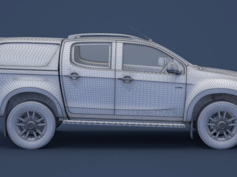 Isuzu D-Max Double Cab Huntsman 2014 3D Model