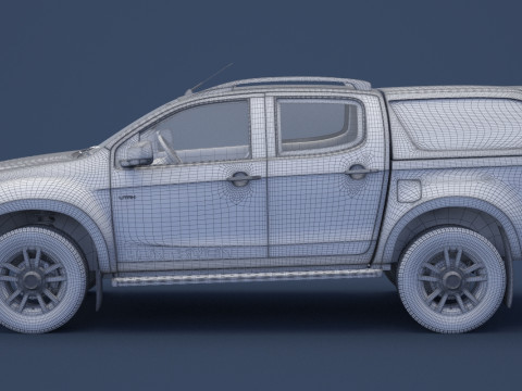 Isuzu D-Max Double Cab Huntsman 2014 3D Model