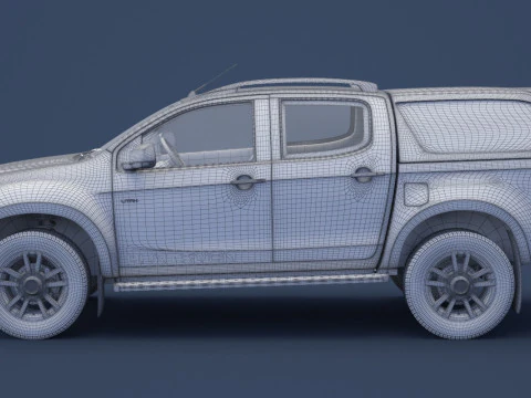 Isuzu D-Max Double Cab Huntsman 2014 3D Model