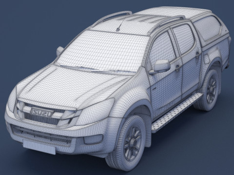 Isuzu D-Max Double Cab Huntsman 2014 3D Model