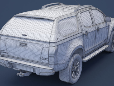 Isuzu D-Max Double Cab Huntsman 2014 3D Model