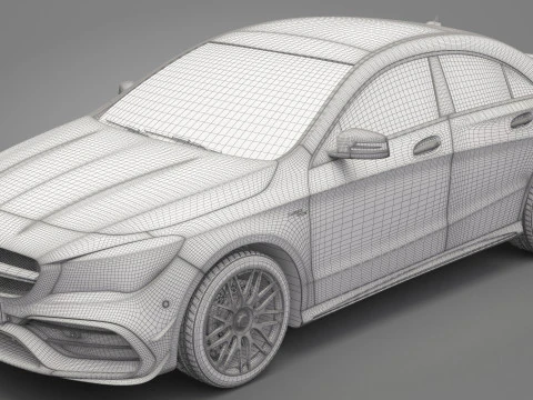 Mercedes-Benz CLA45 AMG 3D Model