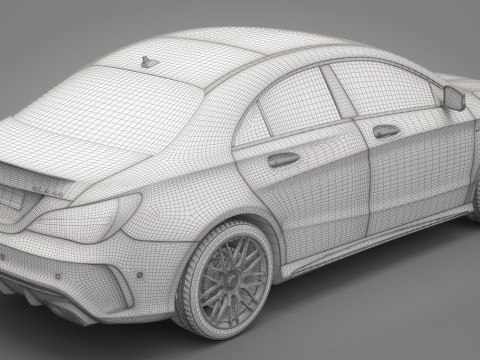 Mercedes-Benz CLA45 AMG 3D Модель