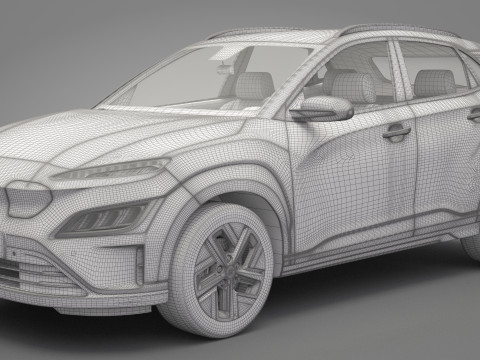 Hyundai Kona Electric 3D Модель