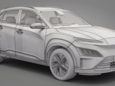 Hyundai Kona Electric 3D Модель