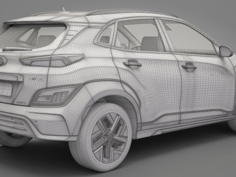 Hyundai Kona Electric 3D Модель