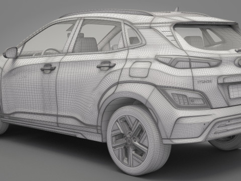 Hyundai Kona Electric 3D Модель