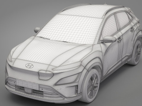 Hyundai Kona Electric 3D Модель