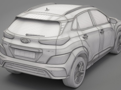 Hyundai Kona Electric 3D Модель