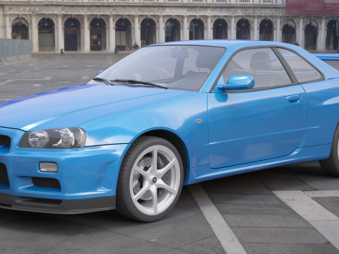 Nissan Skyline GT-R 1999 3D Model