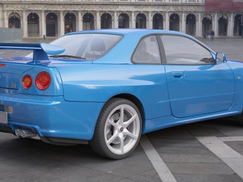 Nissan Skyline GT-R 1999 3D Model
