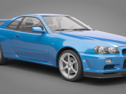 Nissan Skyline GT-R 1999 3D Model