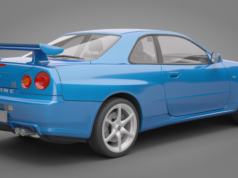 Nissan Skyline GT-R 1999 3D Model