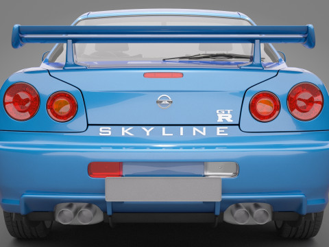 Nissan Skyline GT-R 1999 3D Model