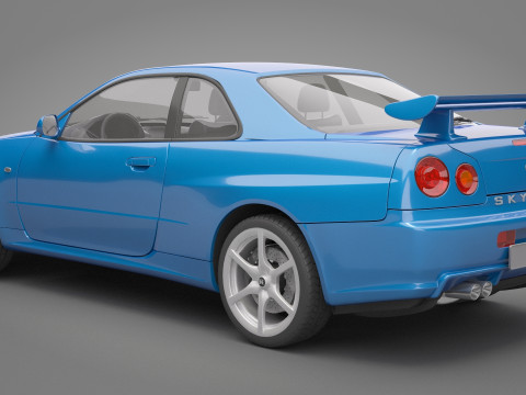 Nissan Skyline GT-R 1999 3D Model
