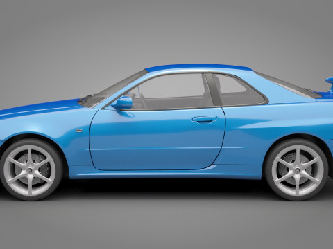 Nissan Skyline GT-R 1999 3D Model